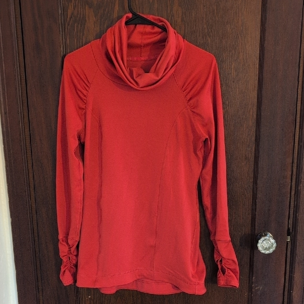 Calia Red Cowl Neck Athletic Shirt